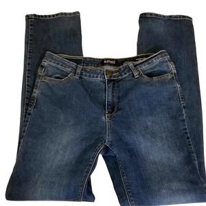 Buffalo David Bitton straight leg jeans sz 8 mid rise stretch boulevard